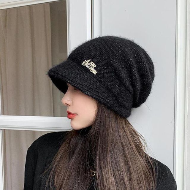 여성 겨울 니트 벙거지 모자 큰 벙거지