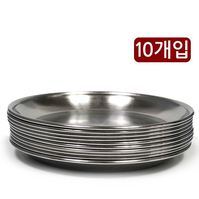 한국금속 스텐접시 x10개 (5호 16.7cm)찬기 반찬 그릇