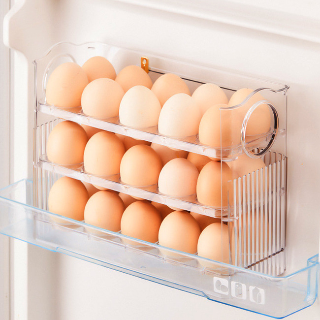 자동업 30구 계란케이스 투명 달걀 보관 에그 트레이